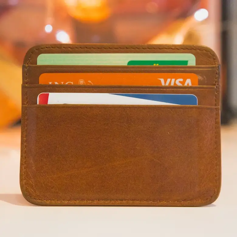 Slim Card Wallet - front view